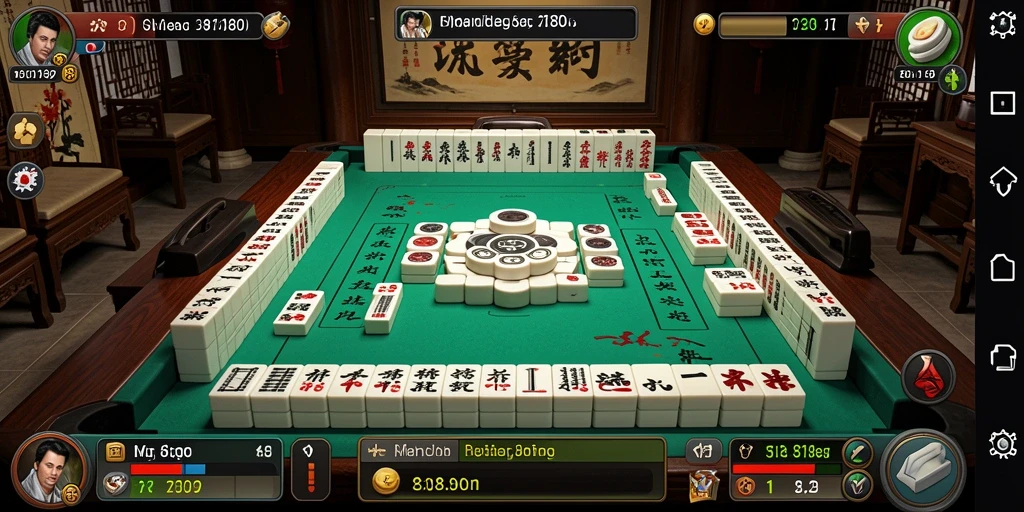 Tampilan menarik dari gameplay Mahjong di 8180.