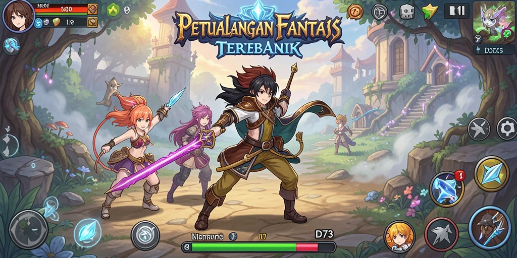 Screenshot D73 menampilkan gameplay Anime yang memukau.