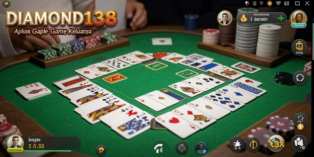 Tampilan gameplay seru saat bermain Gaple di DIAMOND138.