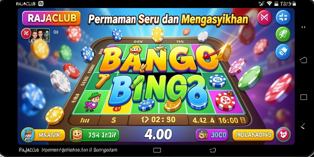 Tampilan gameplay Bingo yang seru dan interaktif di RAJACLUB.