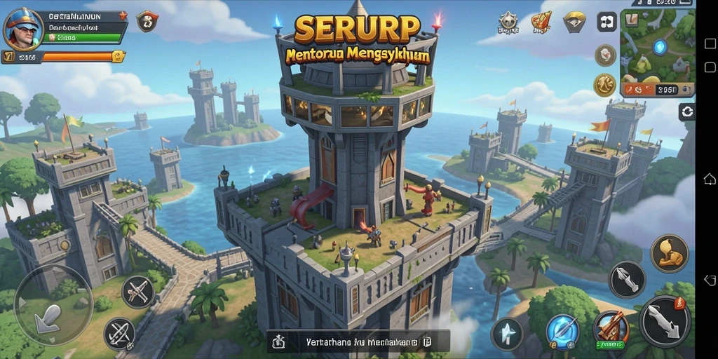 Tampilan gameplay SERURP yang menegangkan dan strategis.