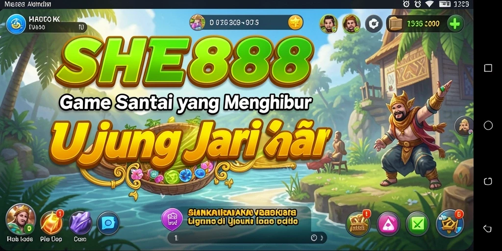 Tampilan gameplay menyenangkan dengan grafis ceria dan penuh warna.