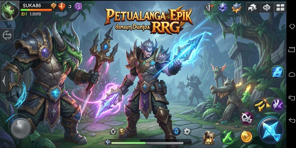 Tampilan gameplay RPG yang menarik dan dinamis di SUKA86.