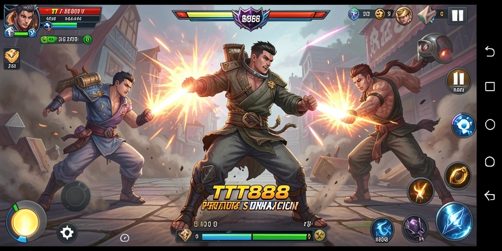 Gameplay TTT888 dengan aksi pertarungan yang seru dan strategi mendalam.