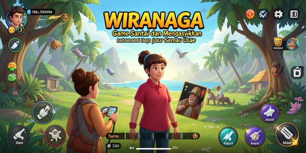 Tangkapan layar gameplay WIRANAGA yang menampilkan keseruan bermain game Casual.