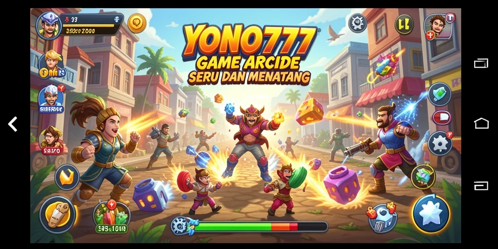 Gambar gameplay YONO777 menampilkan aksi seru dan tantangan Arcade.